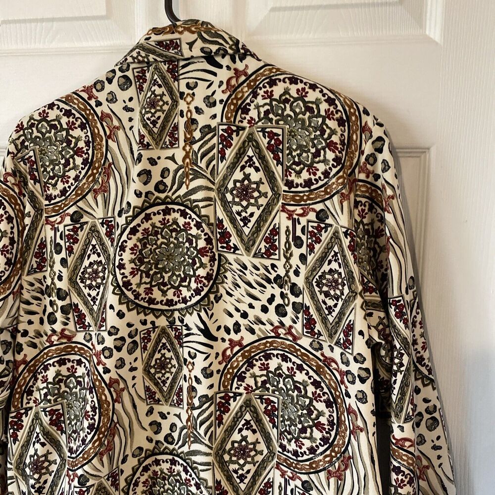 G.W. Of Graff Jacket Women’s Size M Medium Quilted Light Zip Up Floral Pockets - Picture 12 of 15